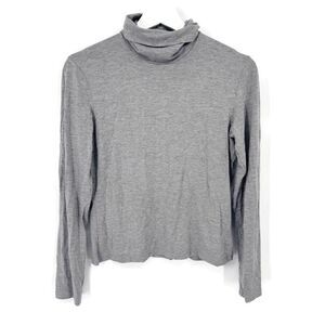 Les Copains Turtleneck Top in Gray Size IT 44‎ US 8